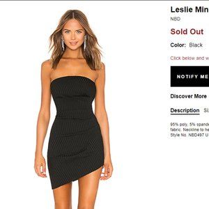 Revolve NBD Leslie Mini Dress